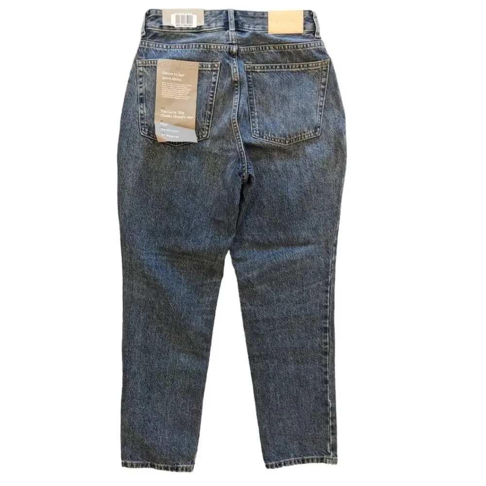 NWT Everlane The Curvy 90s Cheeky‎ Straight Leg Jean size 27